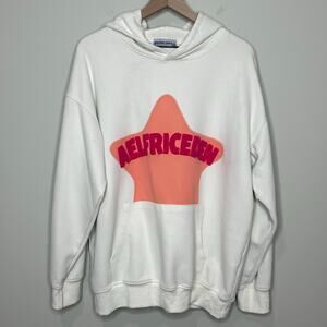 Aelfric Eden Vintage Embroidery Star Hoodie Sweatshirt Size L Pullover